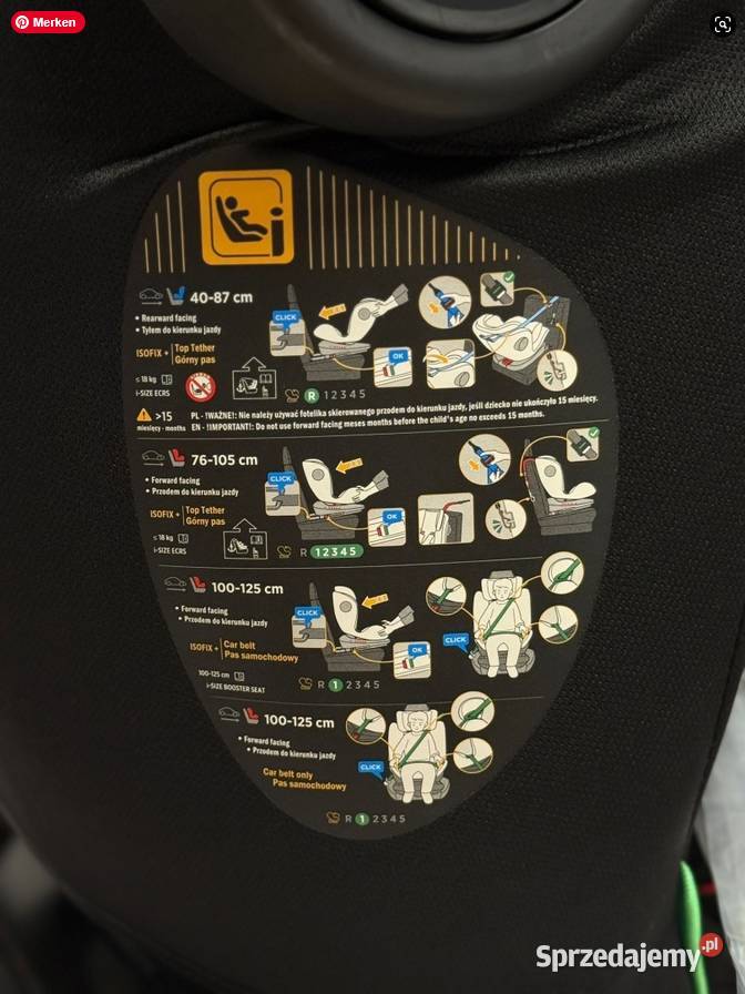 Fotelik samochodowy iSize ISOFIX GT 360 MULTI Aleksandrów