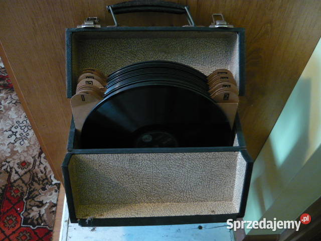 Płyty winylowe kolekcjonerskie w kuferku Myszków