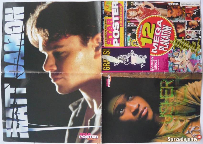 PLAKAT 59x41 MATT DAMON HUFFHERB USHER 1998 Bydgoszcz