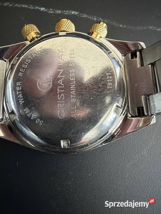 Zegarek Cristian Lay złocony Zegarki, tarcze i wskaźniki wielkopolskie Piła
