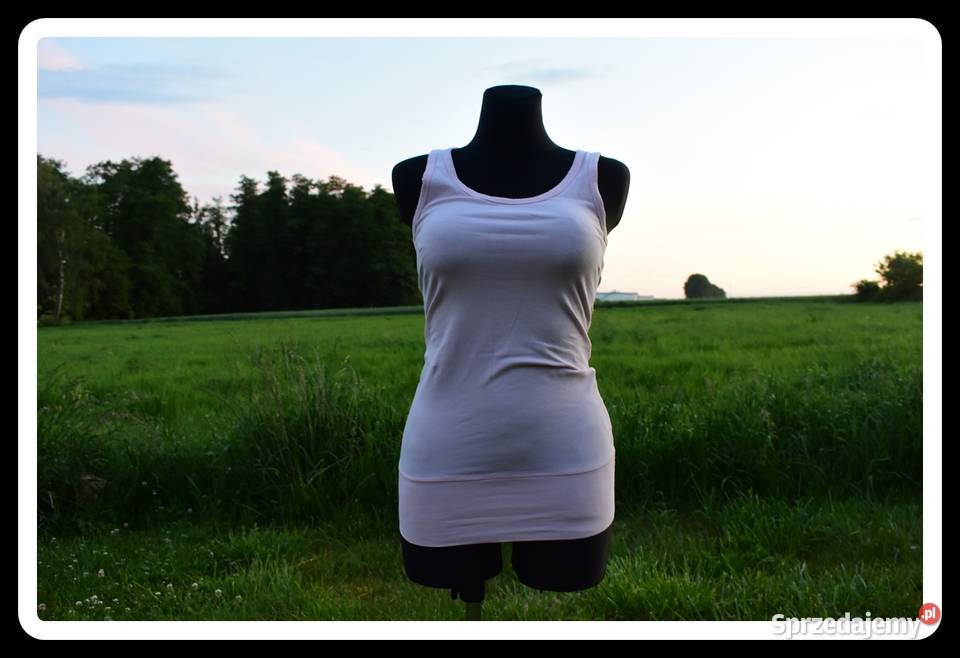 Jasno różowa koszula długa bokserka 36 S Płock