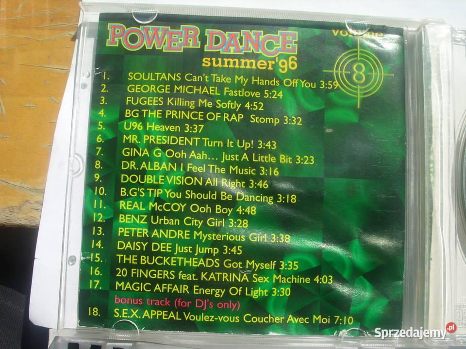 Plyta CD POWER DANCE VOL 8 SUMMER 96 1996 Wołów