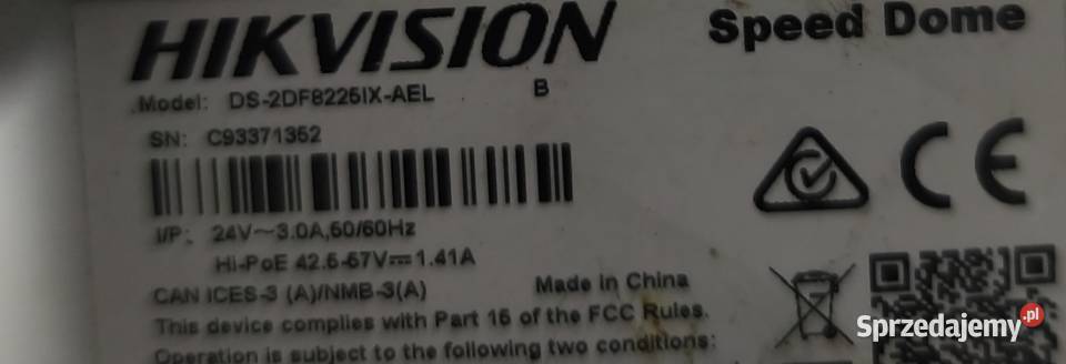 Kamera obrotowa Hikvision IP wielkopolskie