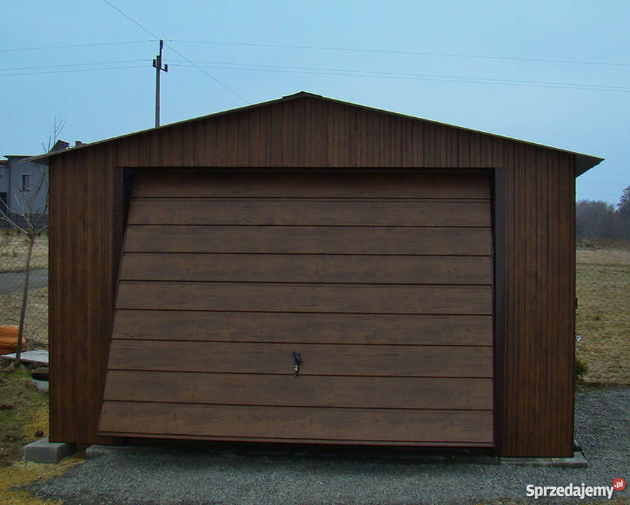 Garaże Blaszane 4x5 Orzech Blaszaki