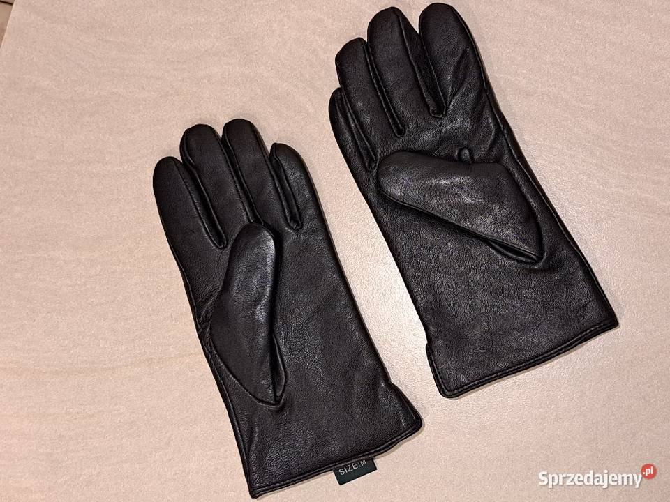 Rękawiczki Skórzane Rozmiar M Skóra Cielęca