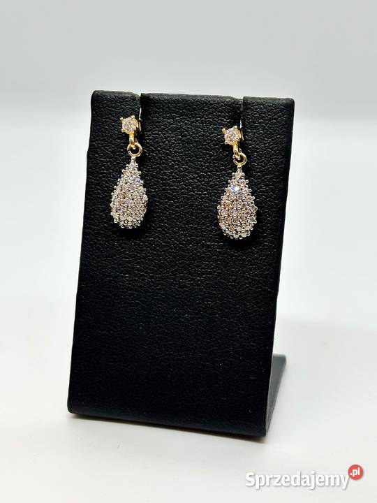 Złote kolczyki pr 333 165g Sztyft Elbląg