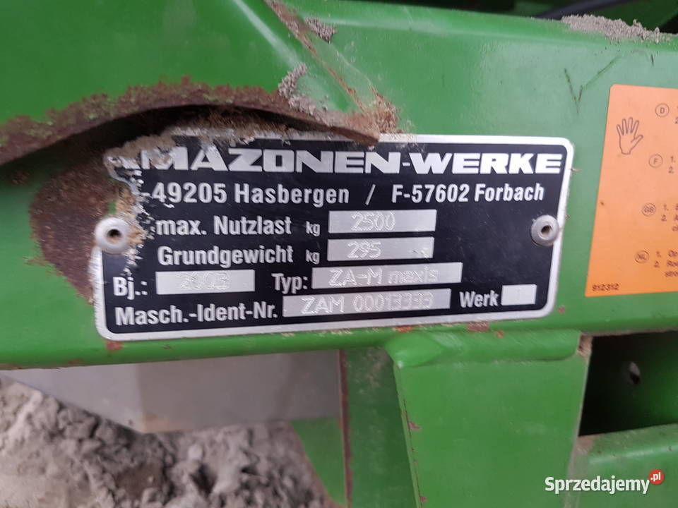 Rozsiewacz Amazone M maxis 2003r limiter tarcze Amazone Kozłówka