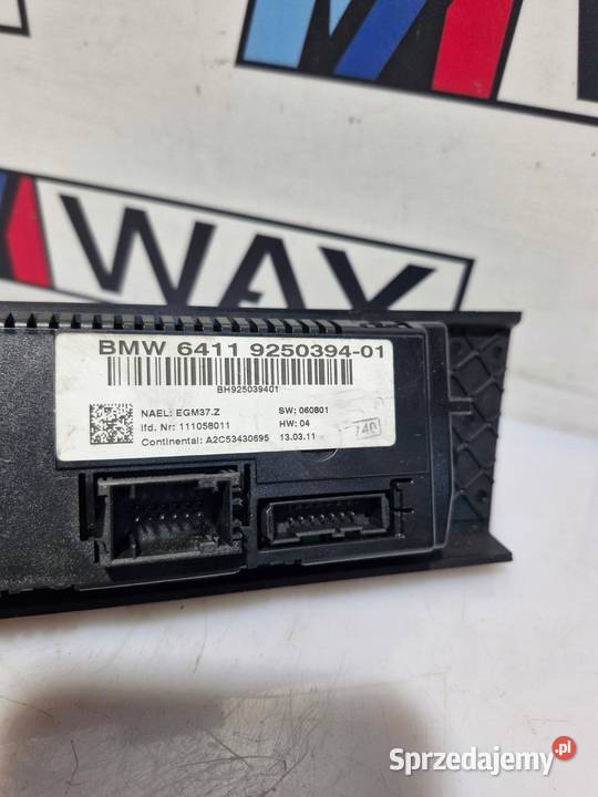 BMW E81 E82 E84 E87 E88 E90 PANEL STEROWANIA