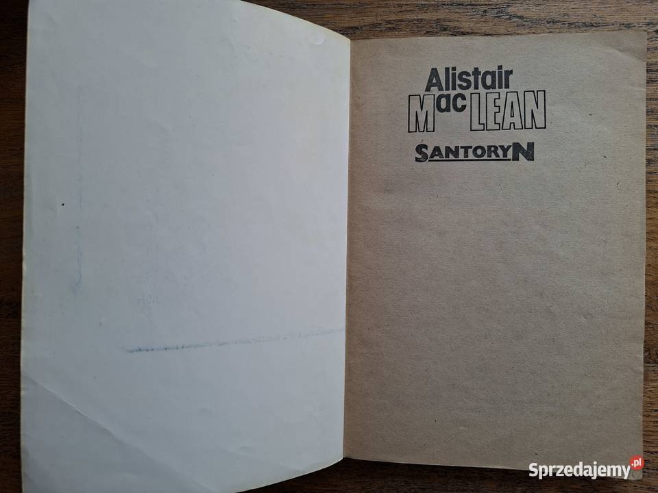 Santoryn Alistair McLean Proza i poezja Kraków sprzedam