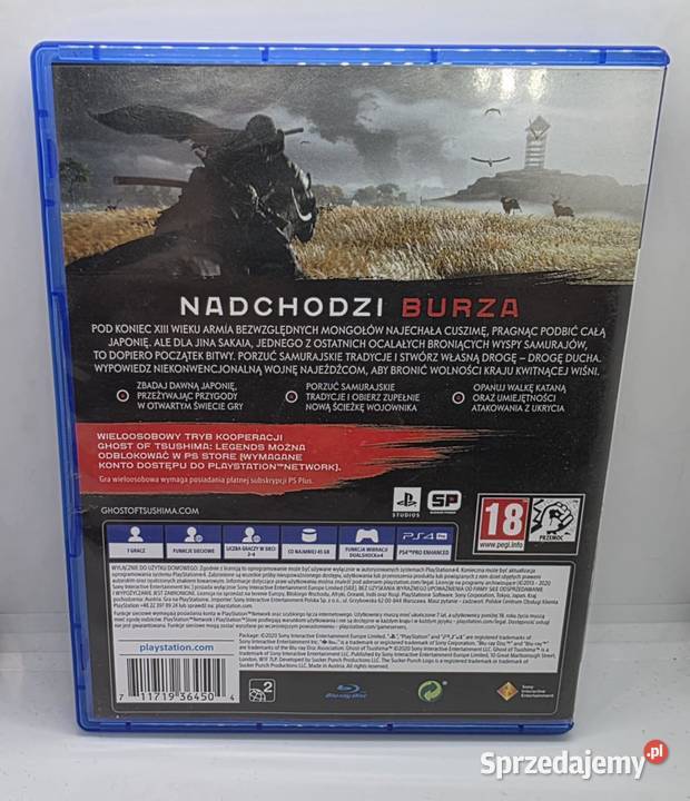 Gra 4 Ghost of Tsushima Gry na konsole Elbląg sprzedam