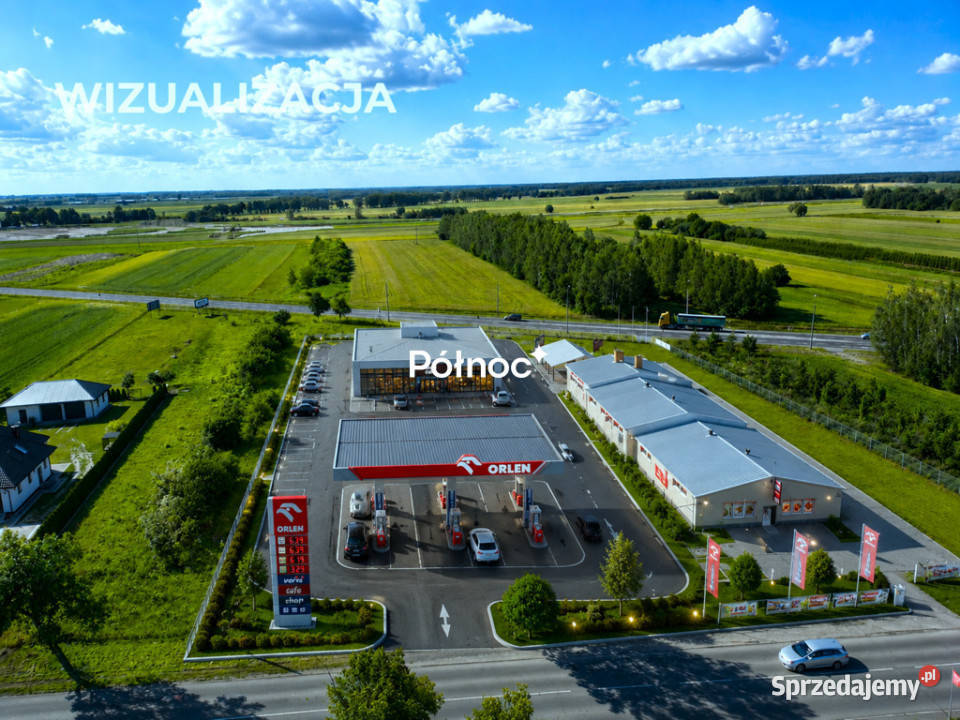 Działka pod stację paliw myjnię warsztat 24m Radzyń Podlaski