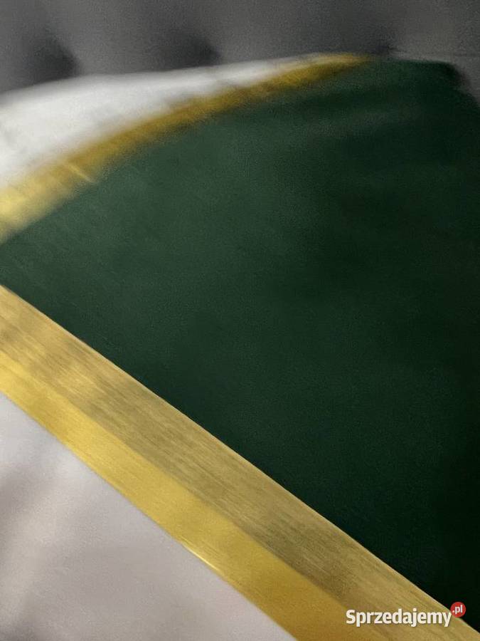 Poszewka na poduszkę marmur złoto butelkowa Jasło