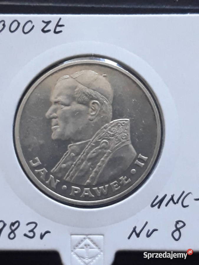 1000 Papież Jan Paweł II 1983 r 8 UNC Konin
