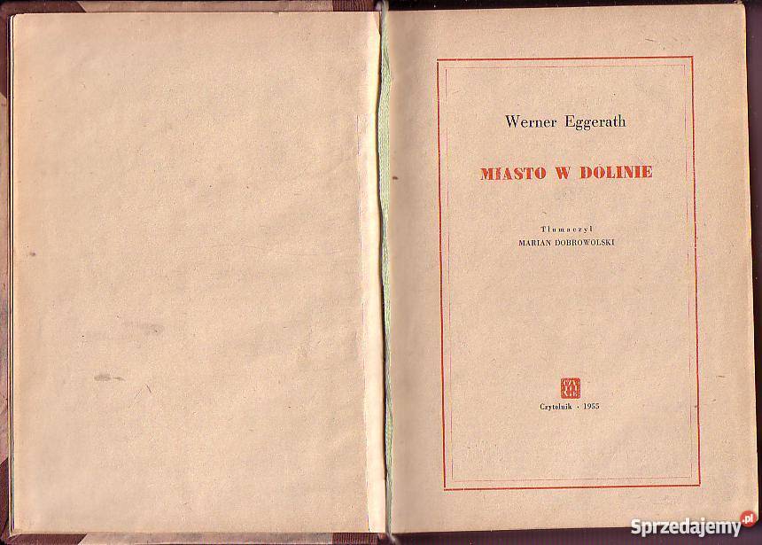 6739 MIASTO W DOLINIE WERNER EGGERATH małopolskie Czyrna