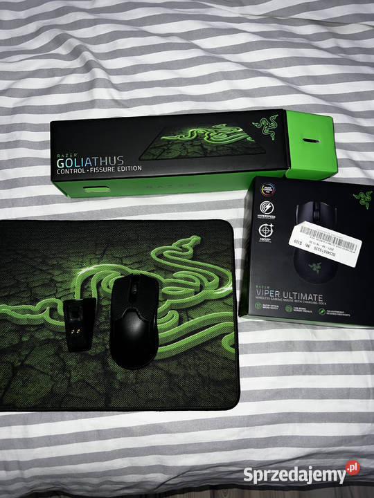 Razer Viper Ultimate modyfikowana i podkładka Razer Warszawa