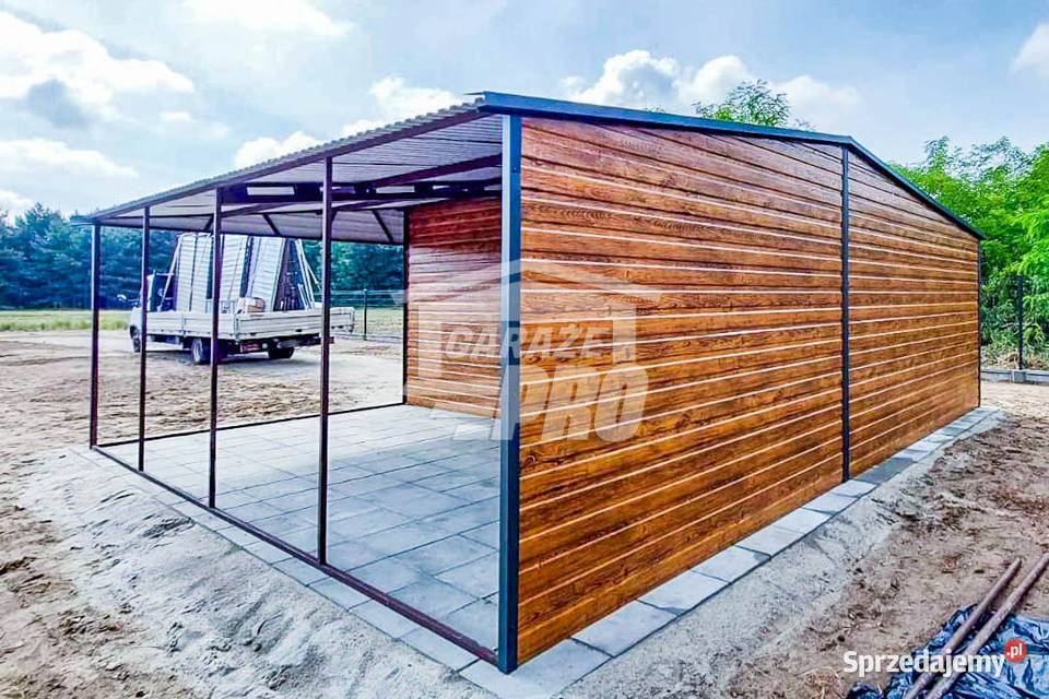 Garaż Blaszany 4x6m Wiata 4x6m Brama Uchylna Nieruchomości Zgorzelec