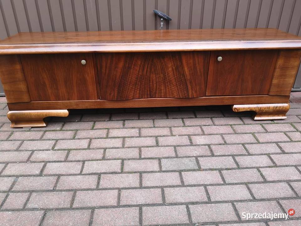 Komoda ARTDECO Orzech Niska RTV Stara Antyk Meble Swarzędz sprzedam