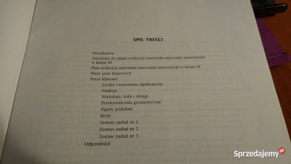 Matematyka 3 sprawdziany klasy trzeciej Gdańsk