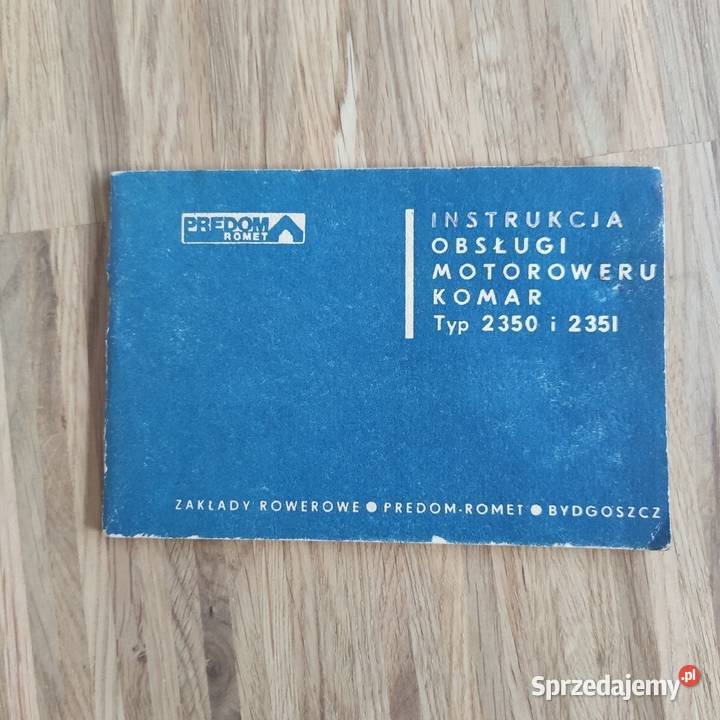 Instrukcja obsługi Romet komar 2350 2351 Warszawa