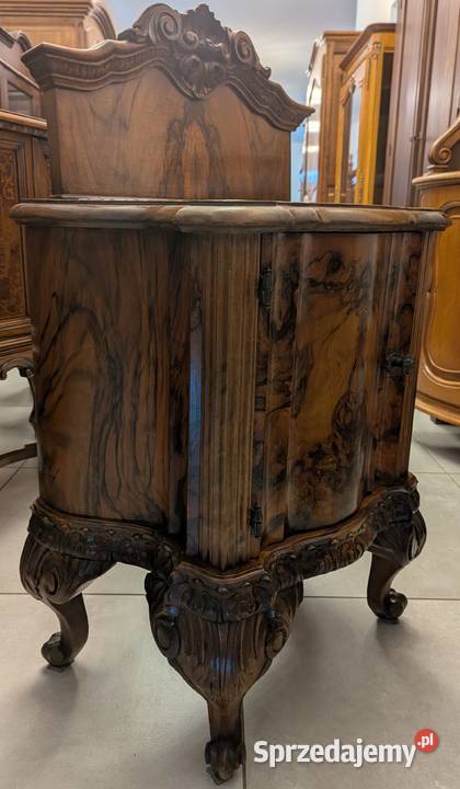 Wspaniała szafka neobarokowa orzech z czeczotą Meble Dąbrowa Górnicza