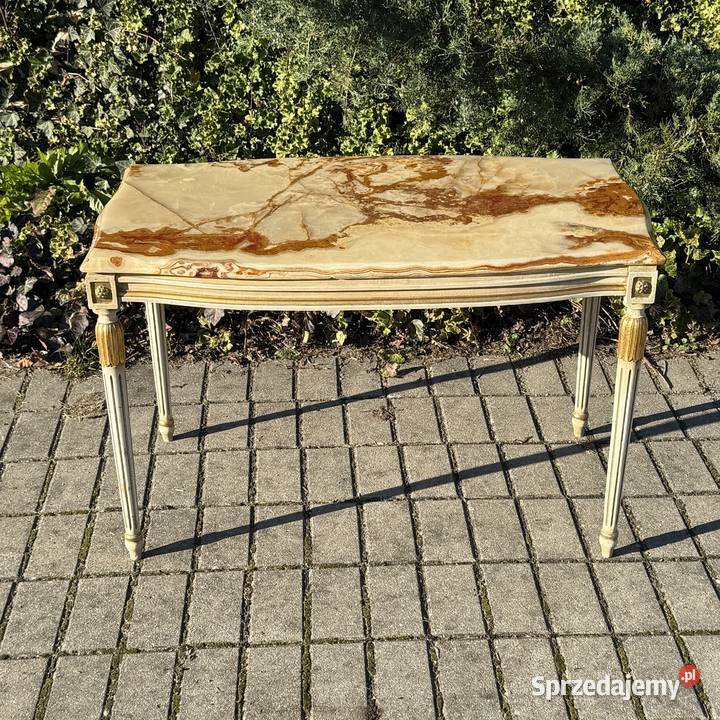 ARTexpert Stół stolik kawowy kamienny blat onyks Dobrzany sprzedam