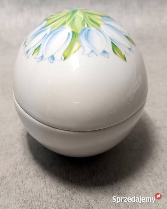 Porcelanowe Jajo Szkatułka Lindt Sprngli Design Porcelana i szkło Dobrzany sprzedam