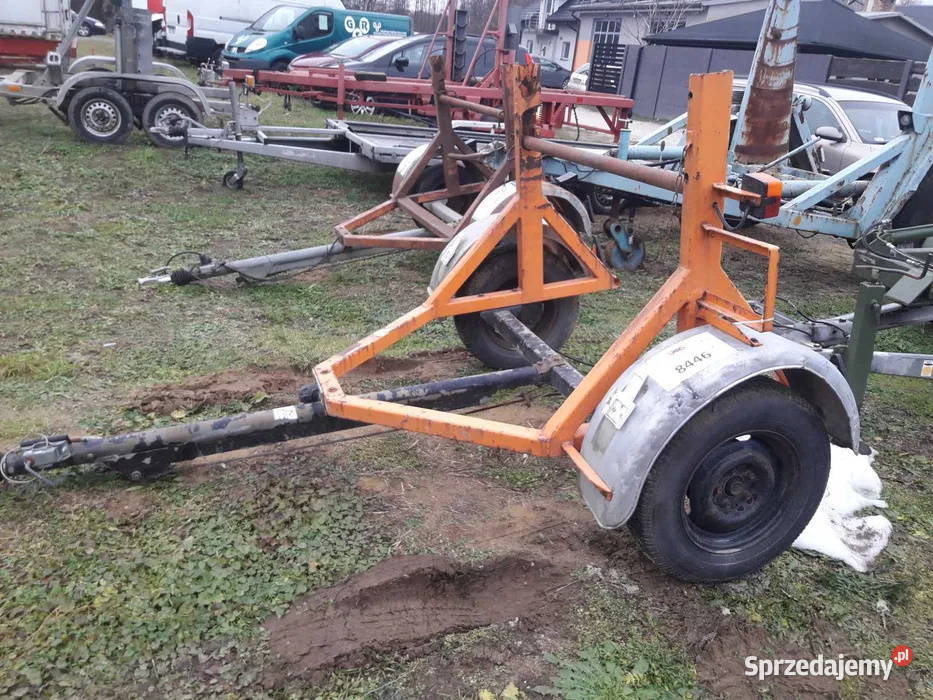 Przyczepa do transportu kabli kablówka kablowa Tarnów