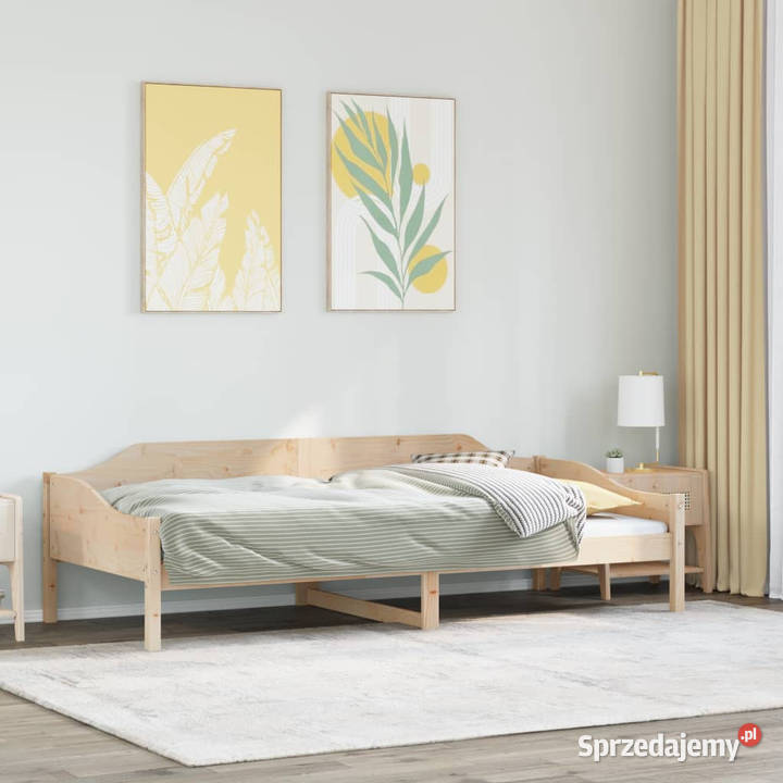Łóżko bez materaca lite drewno sosnowe 80x200 Warszawa