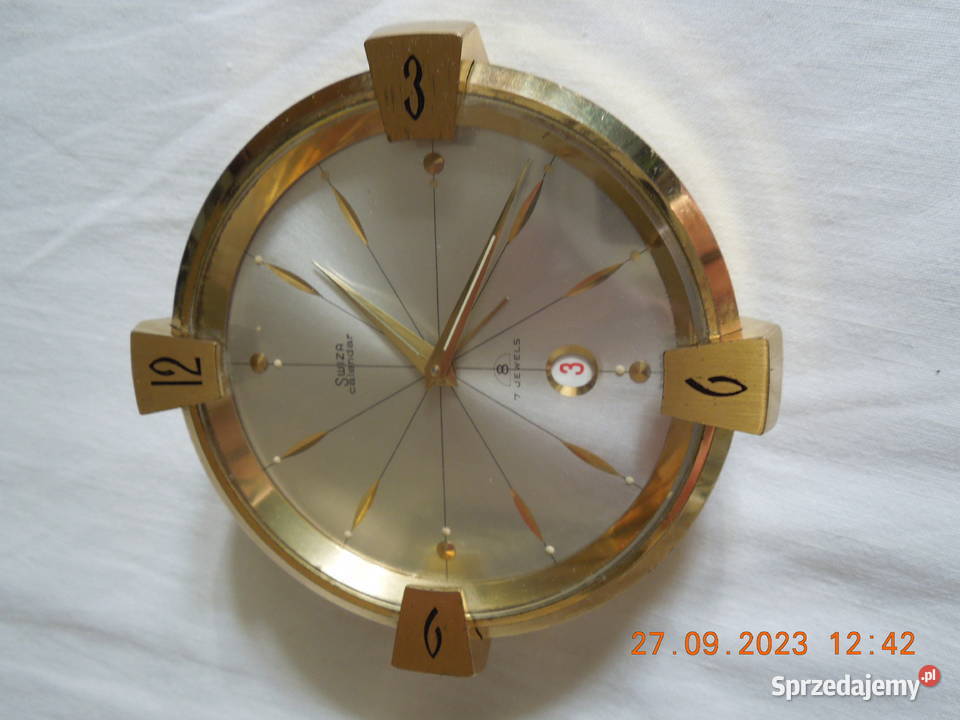 budzik swiza calender unisex Zegarki