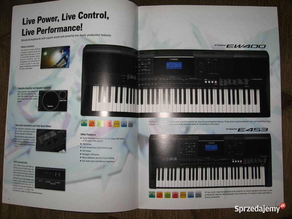 Yamaha Digital Keyboards 2016 catalog katalog Kępice