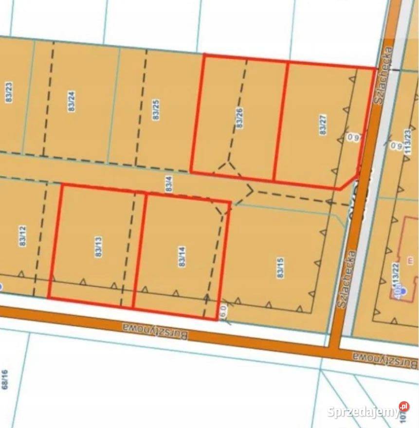 Cztery działki budowlane morzem Słajszewo gm 20m