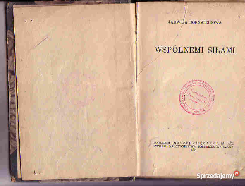 3962 WSPÓLNEMI SIŁAMI JADWIGA BORNSTEINOWA sprzedam