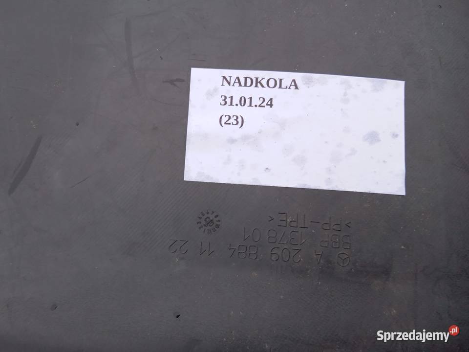 NADKOLE LEWY PRZÓD CZĘŚĆ TYLNA MERCEDES CLK W209 Nadkola wielkopolskie