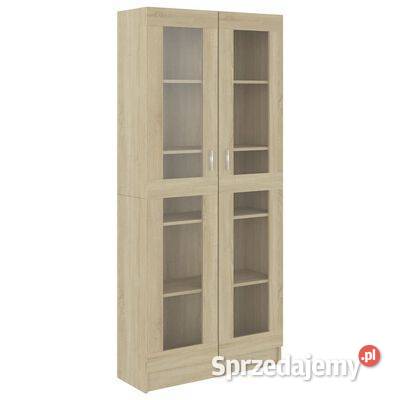 vidaXL Witryna dąb sonoma 825x305x1855 materiał Meble