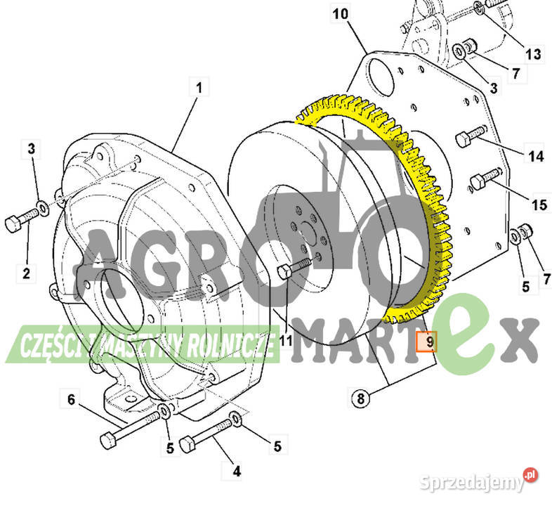 332H0086 02630136 WIENIEC KOŁA ZAMACHOWEGO Wichrów