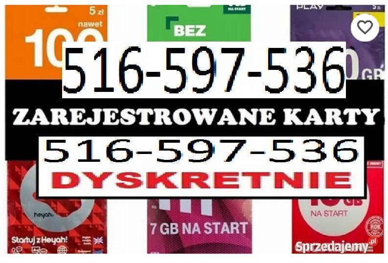 KARTA SIM ANONIMOWE porejestracji prepaid Katowice