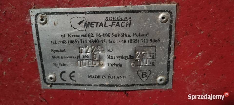 Chwytak do bel Maszyny rolnicze