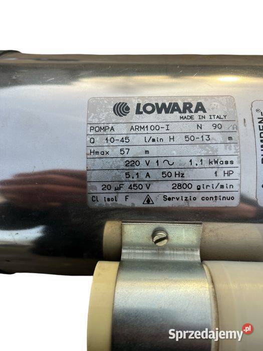 Pompa do Paliwa Oleju Lowara 2700lh 11kW Tuliszków sprzedam