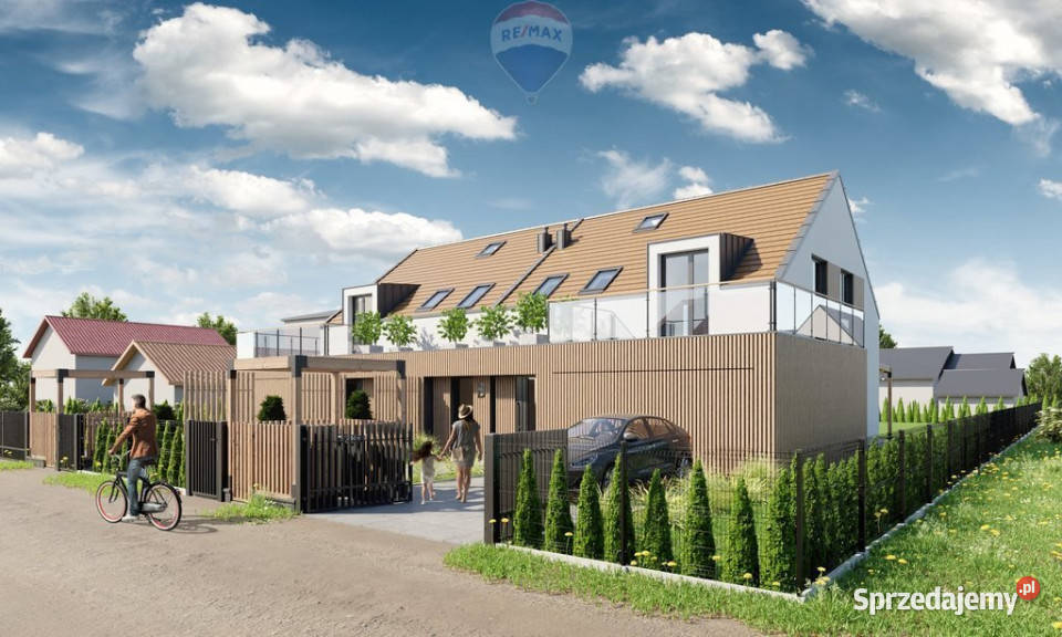 Nowoczesna połowa domu w Wójtowie Wójtowo