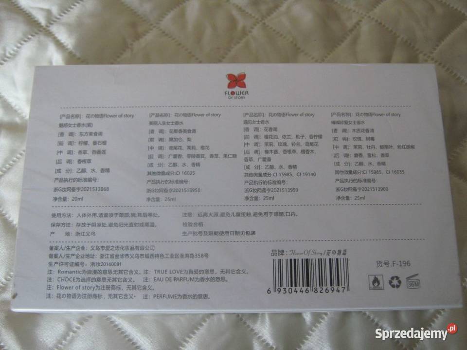 Zestaw Perfum Flower Of Story Nowy