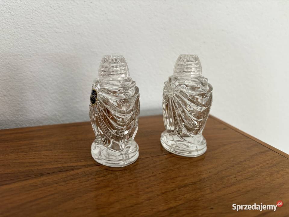 Solniczka i pieprzniczka Bohemia Glass komplet Wrocław
