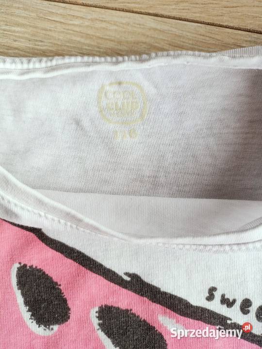 Tshirt koszulka dziewczęca biała arbuz 116 mazowieckie Płock