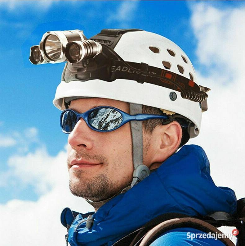 Latarka Czołowa Led Mocne Światło Zestaw Drezdenko