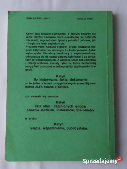 KATYŃ tło historyczne fakty dokumenty