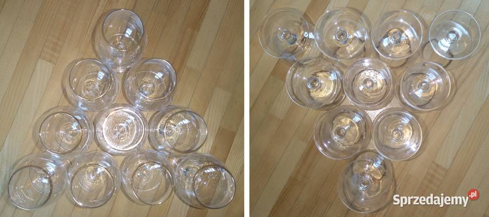 Kieliszki lampki komplet 10 sztuk na koniak Warszawa