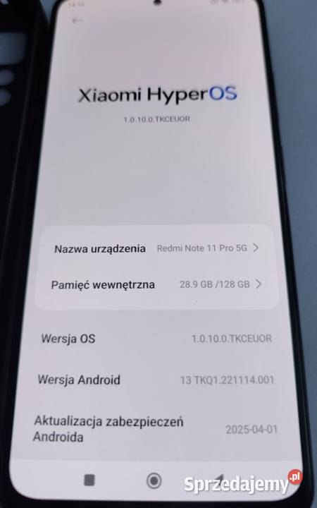 Smartfon Redmi Note 11 pro 5G 62 gb128 GB w Warszawa sprzedam