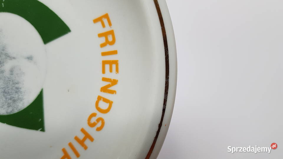 Porcelanowy talerzyk do powieszenia Frendship śląskie Dąbrowa Górnicza