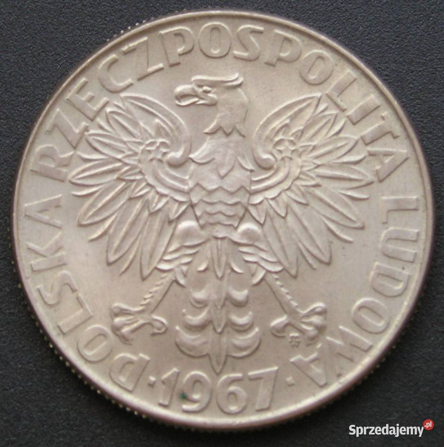 Polska 10 złotych 1967 SkłodowskaCurie stan 12 Łódź
