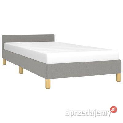 vidaXL Rama łóżka z zagłówkiem szara 80x200 Warszawa