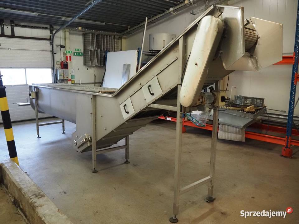 Myjka do warzyw z podnoszoną taśmą